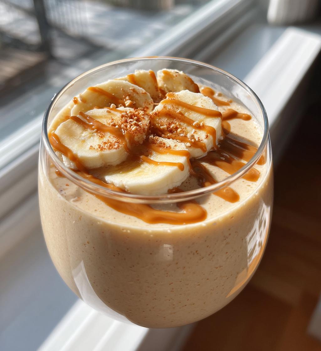 peanut butter banana smoothie recipe - detail 1
