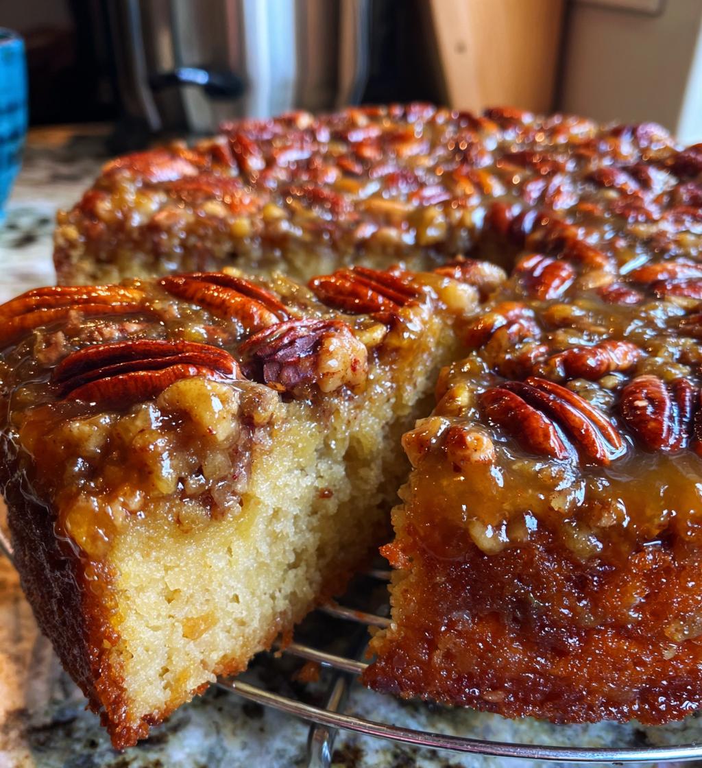pecan upside down cake