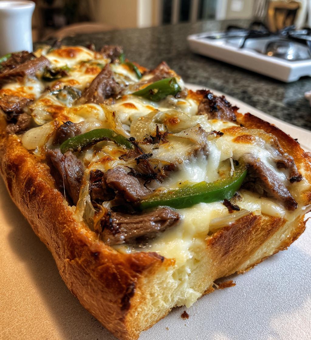 philly cheesesteak cheesy bread