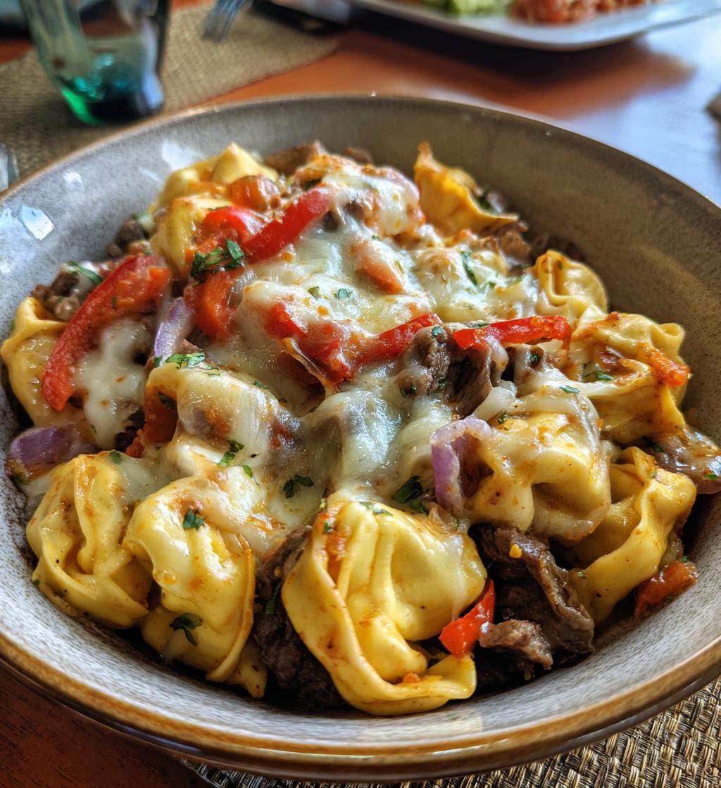 philly cheesesteak tortellini