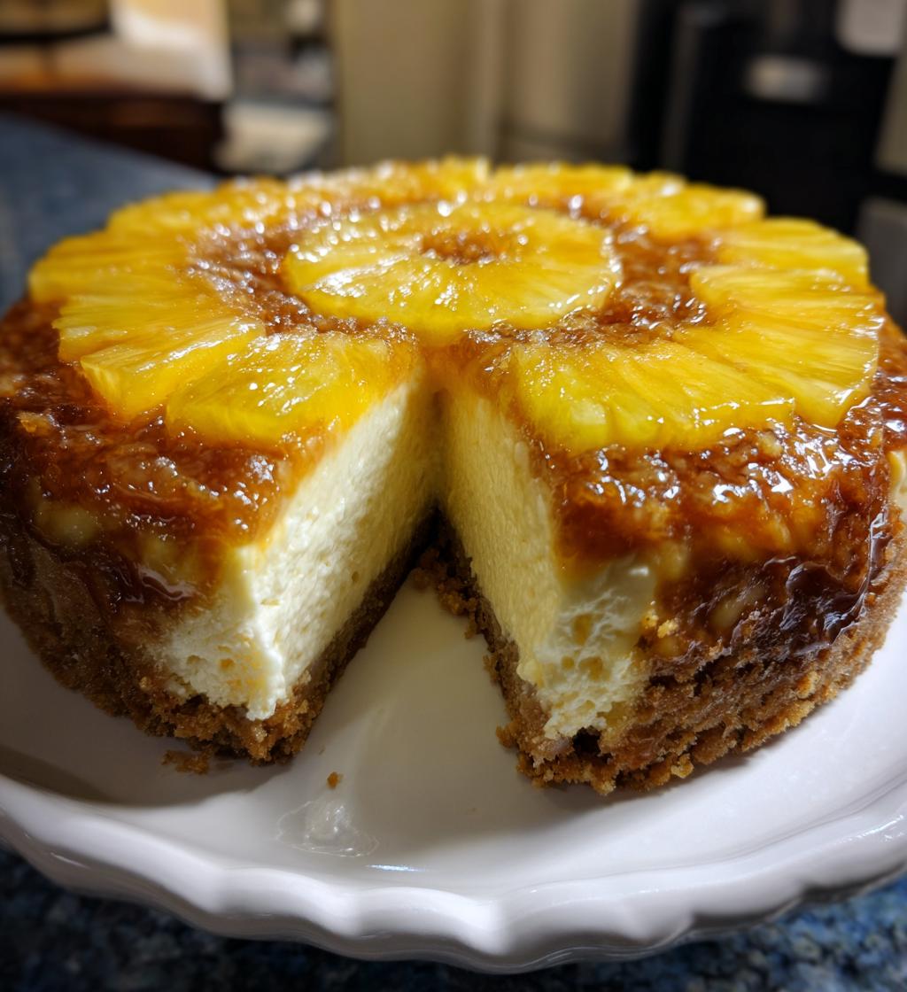 pineapple upside down cheesecake recipe - detail 1
