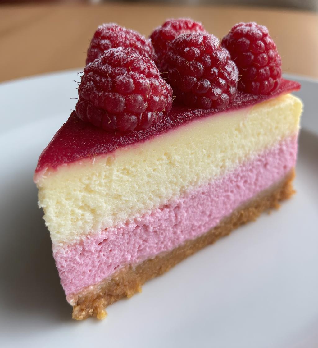 pink velvet raspberry cheesecake