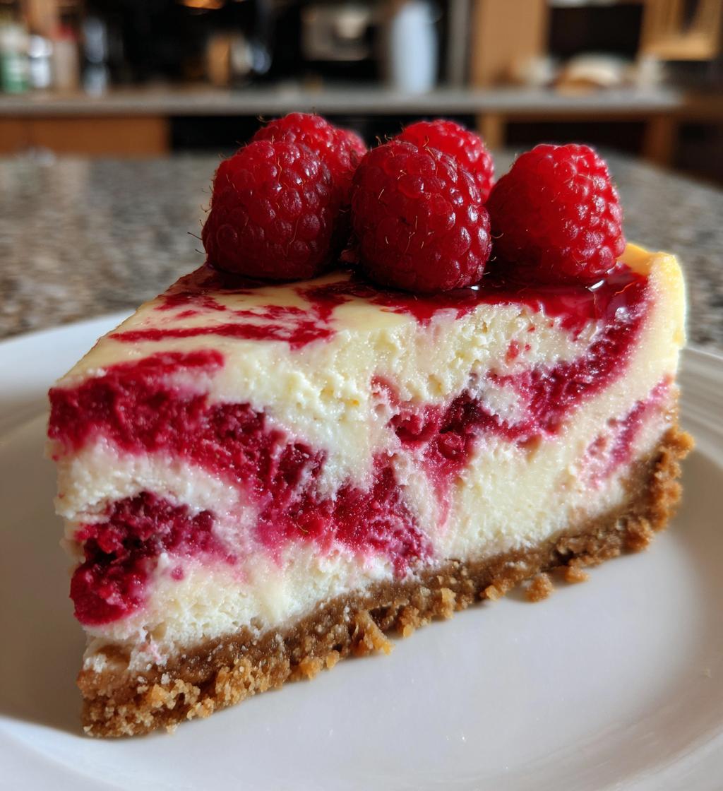 raspberry swirl cheesecake recipe easy - detail 1