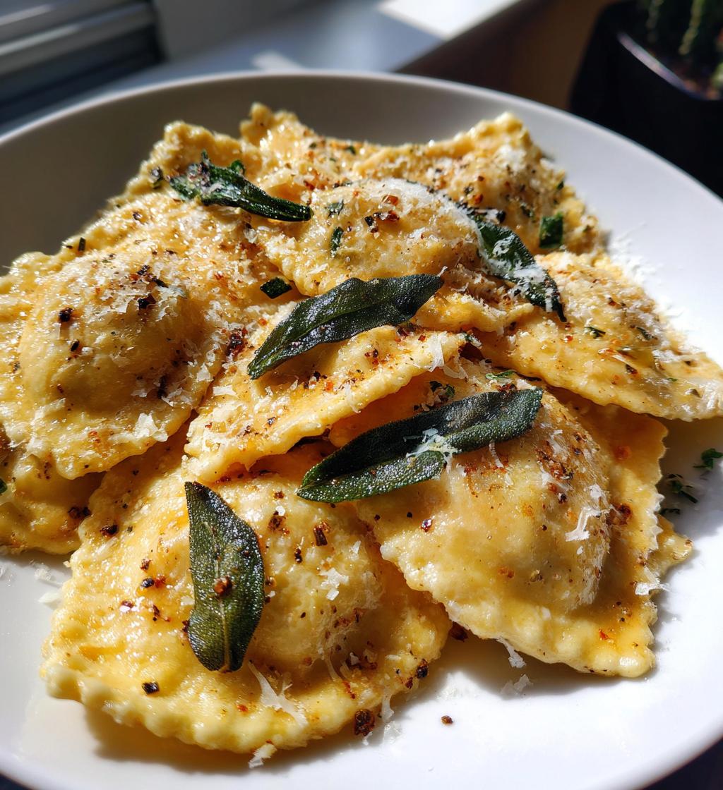 ravioli with brown butter and sage recipe - detail 1