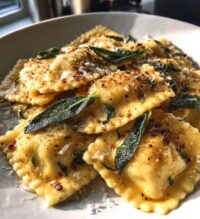 ravioli with brown butter and sage recipe