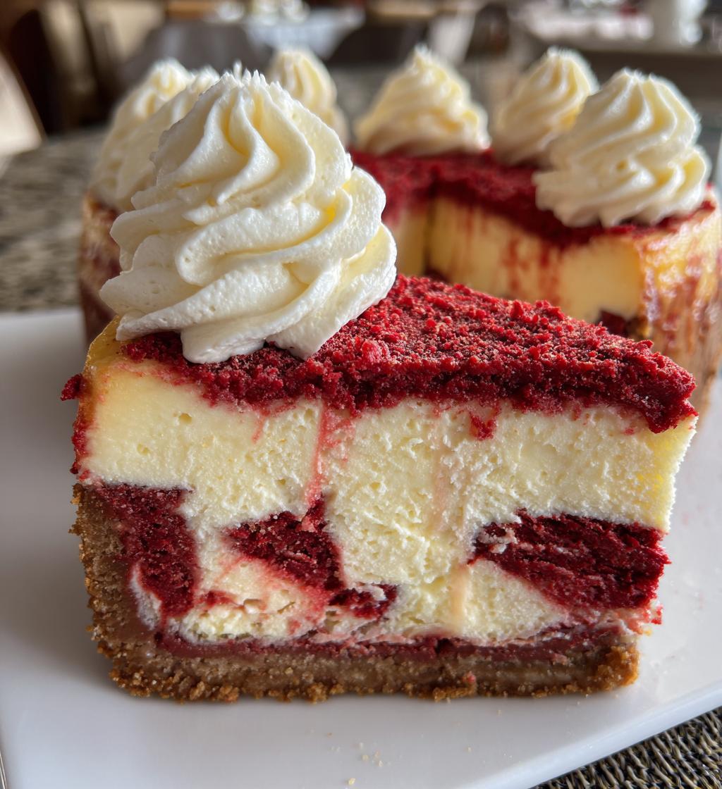 red velvet cheesecake recipe easy steps - detail 1