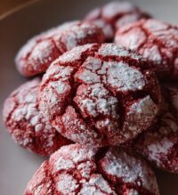 red velvet crinkle cookies recipe
