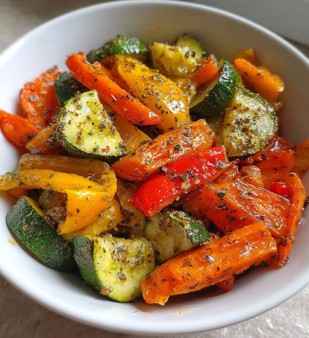 roasted air fryer vegetables