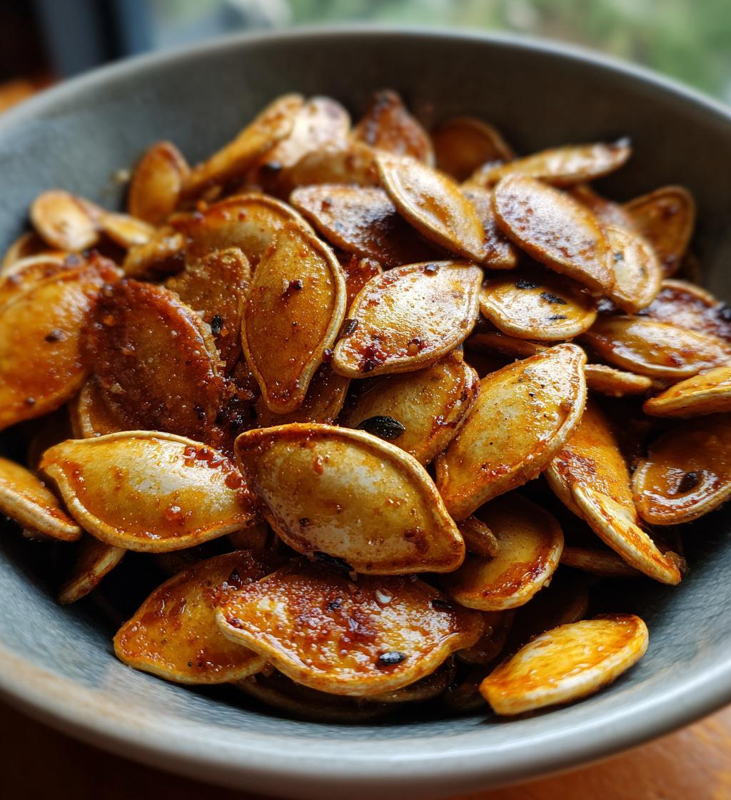 roasted pumpkin seeds recipe crispy snack - detail 1