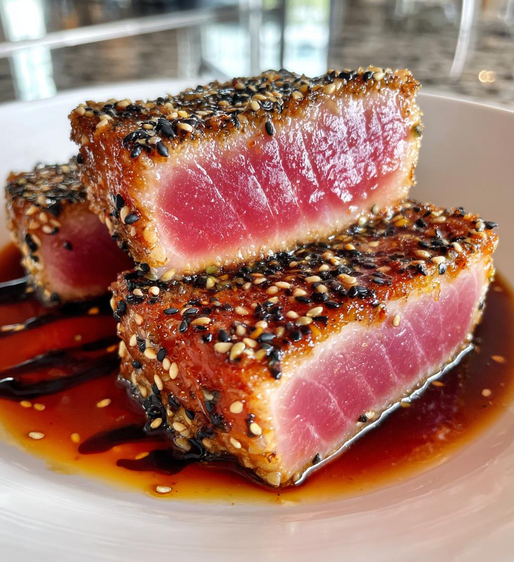 ruths chris ahi tuna - detail 1