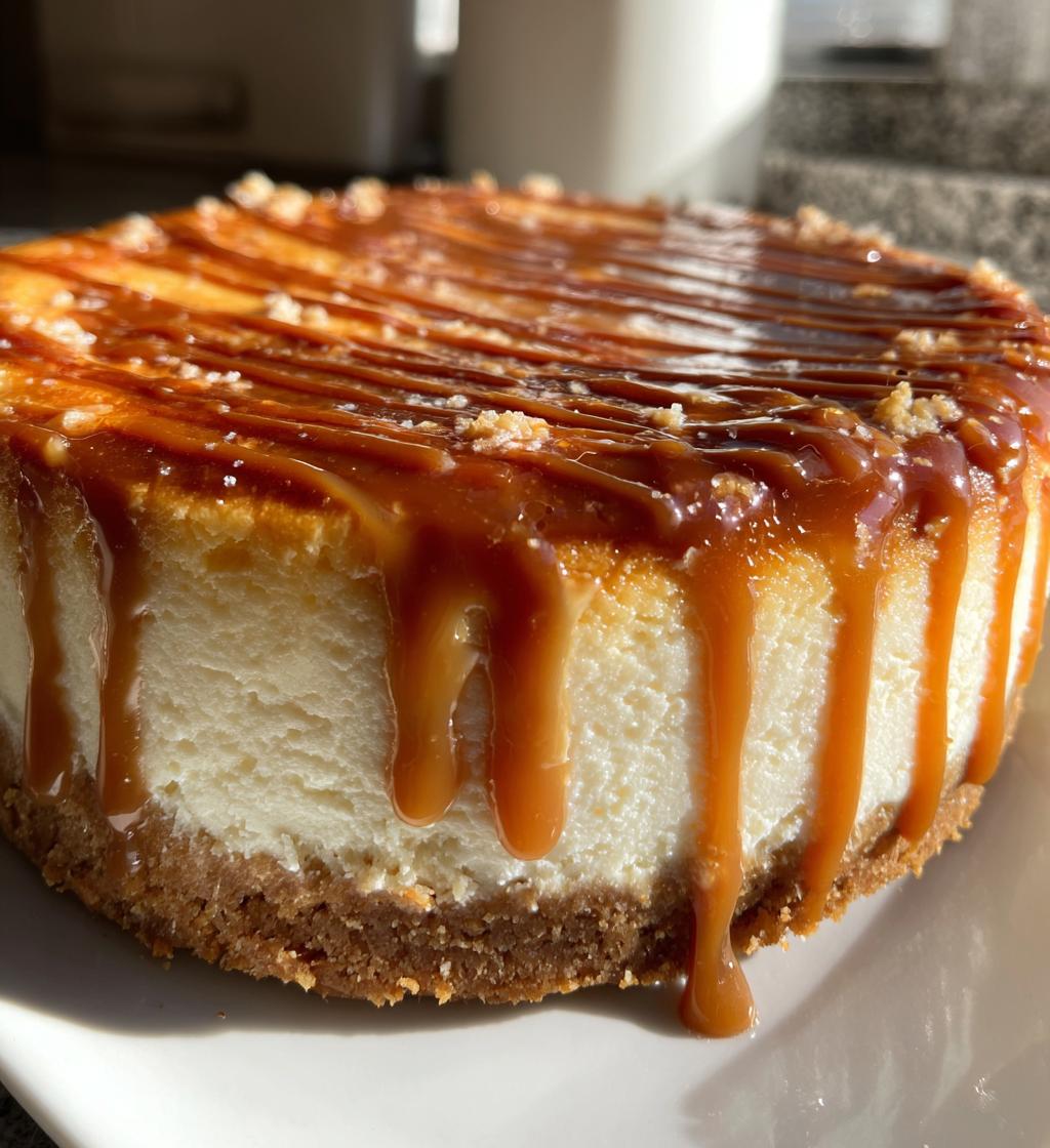 salted caramel cheesecake recipe - detail 1
