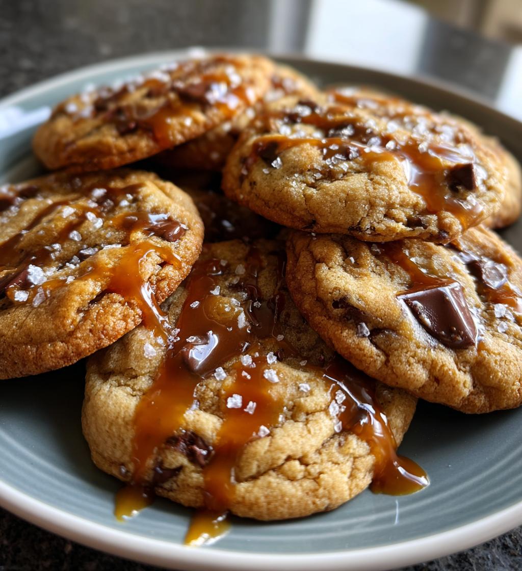 salted caramel cookies recipe easy homemade - detail 1