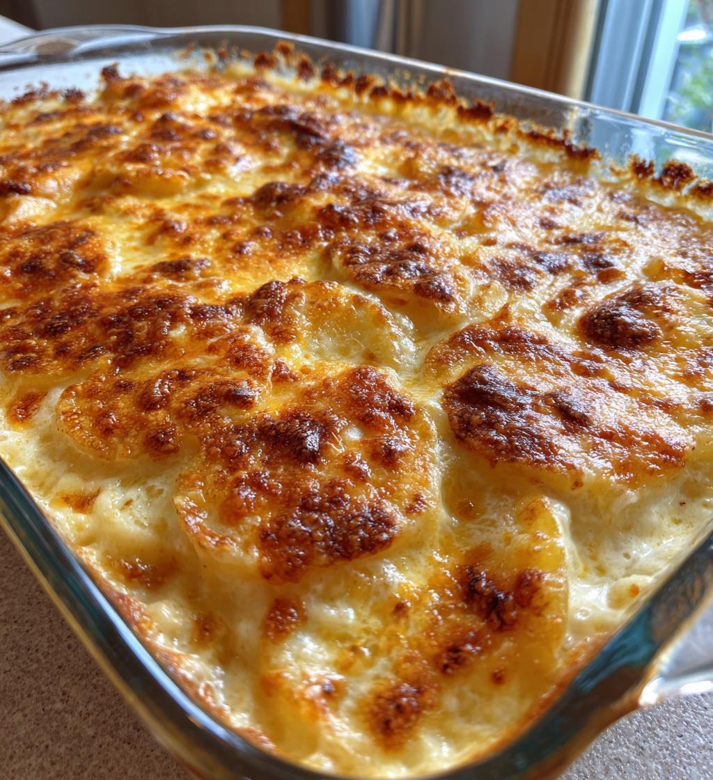 scalloped potatoes - detail 1