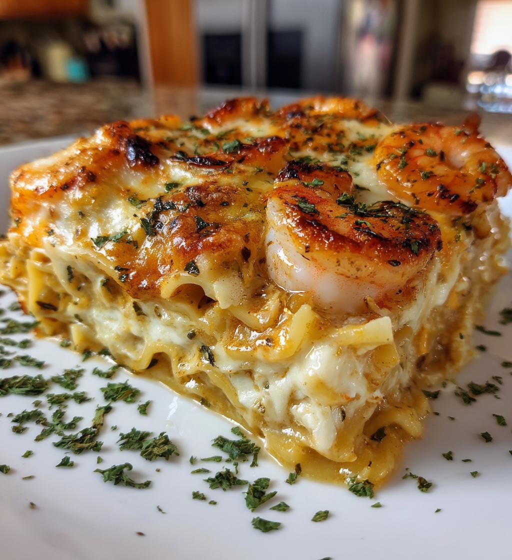 seafood lasagna creamy cheese