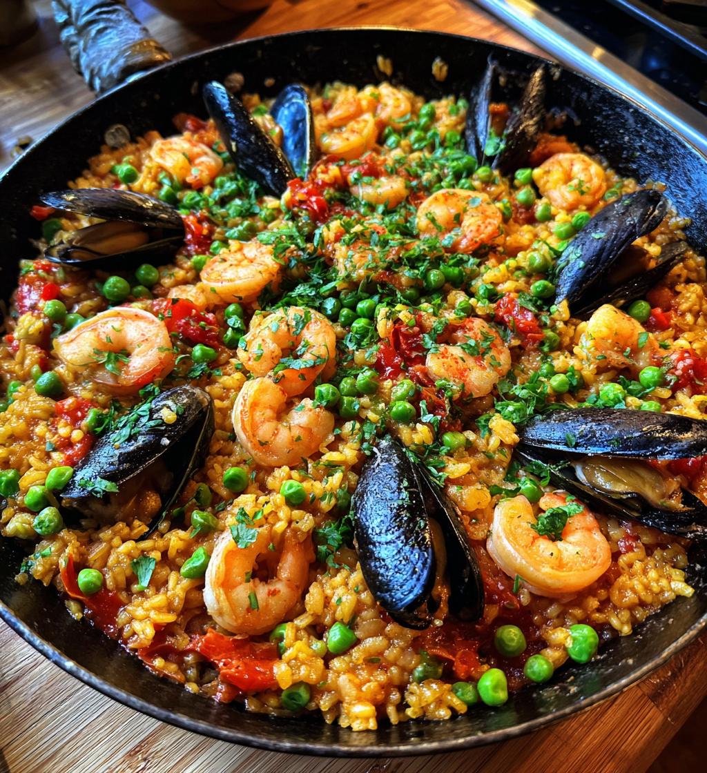 seafood paella recipe with secret flavors