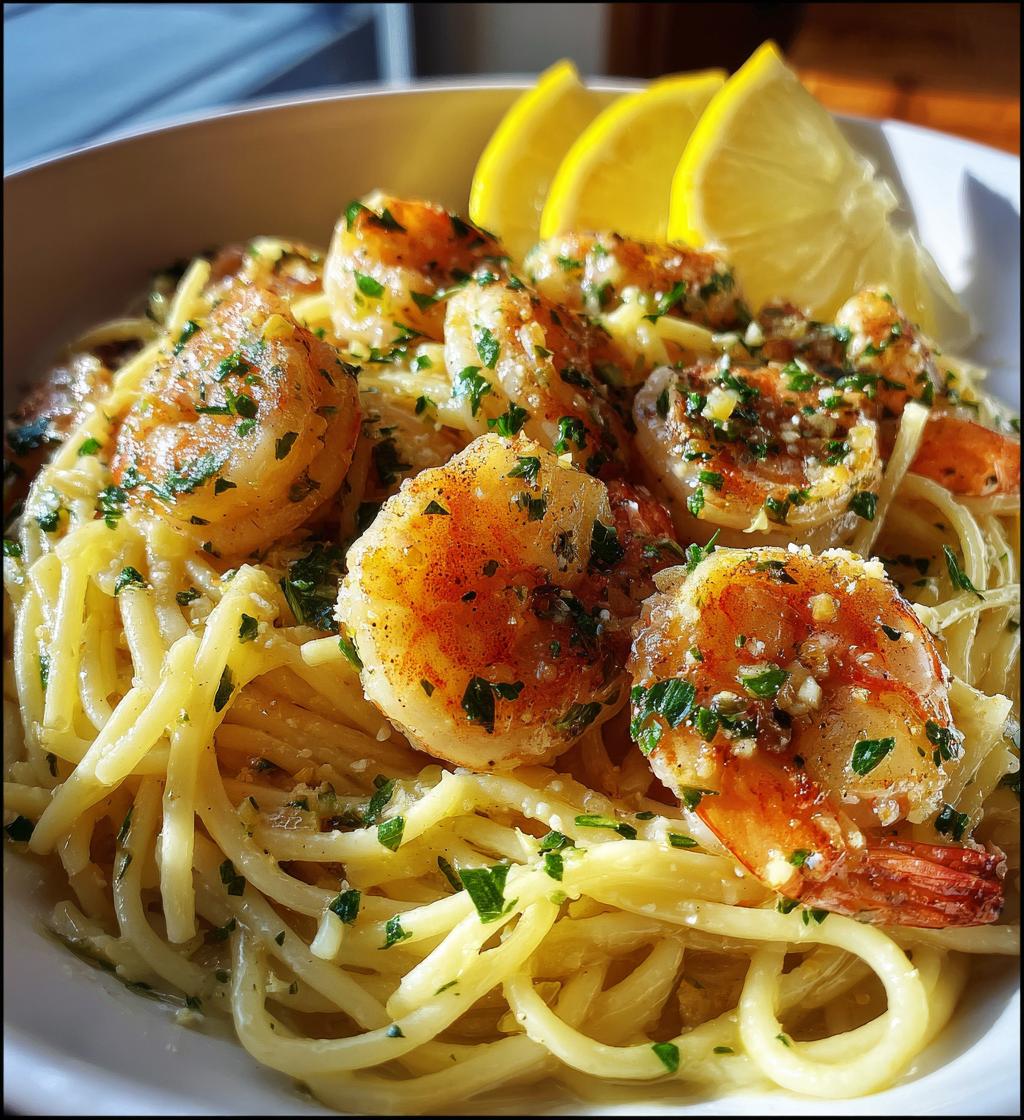 shrimp scampi pasta recipe - detail 1