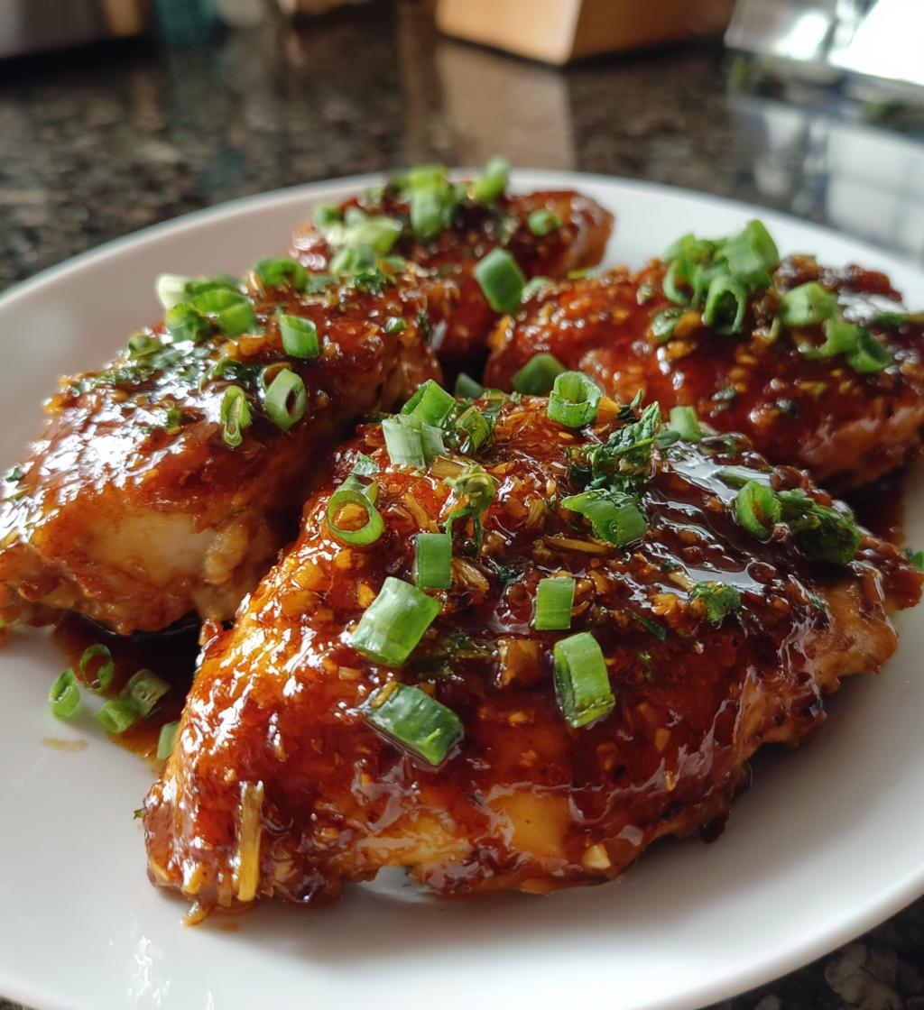 slow cooker chicken honey garlic recipe - detail 1