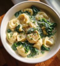slow cooker creamy tortellini soup