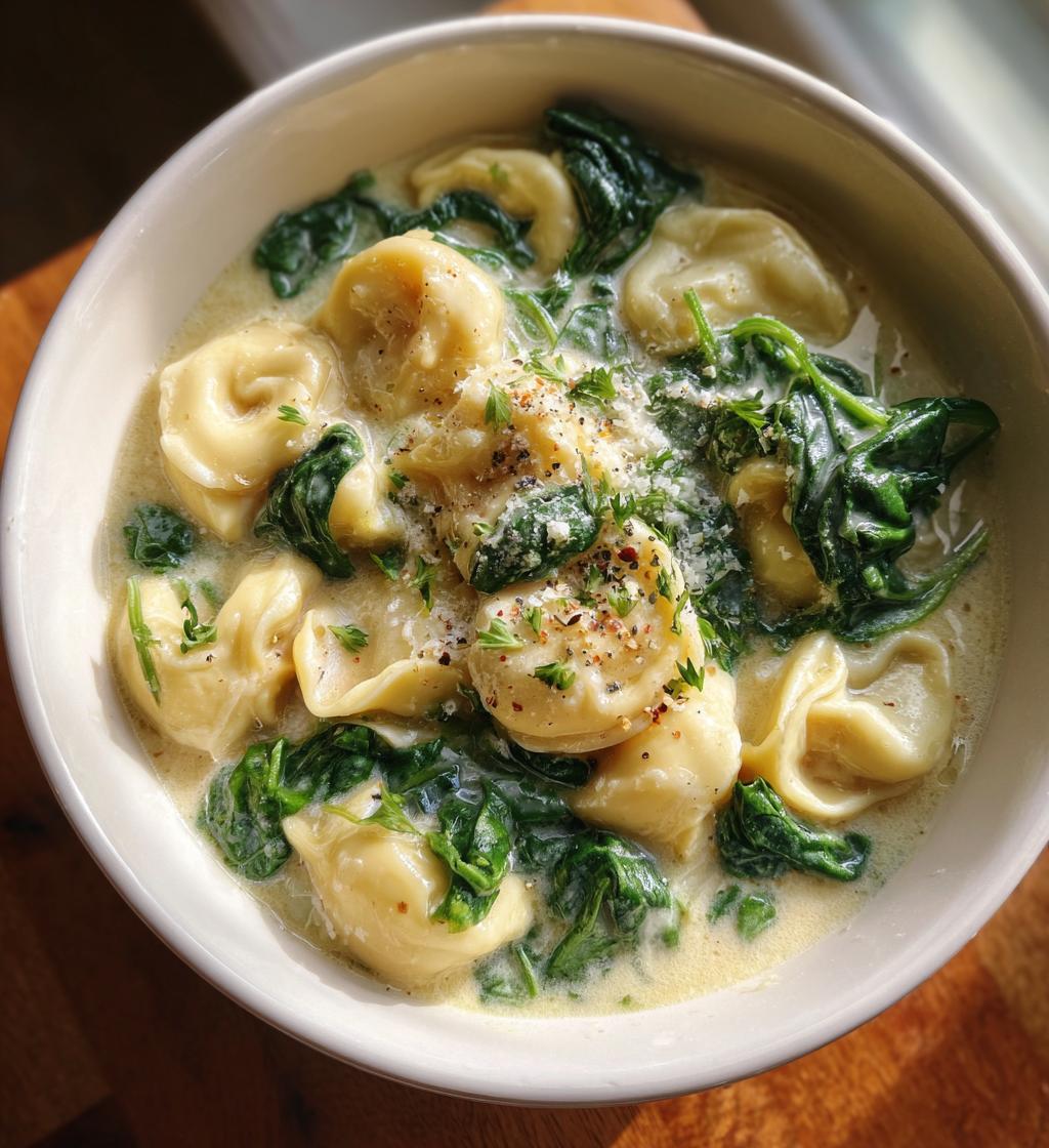 slow cooker creamy tortellini soup