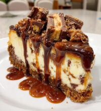 snickers cheesecake recipe easy steps
