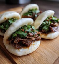 soft steamed beef buns