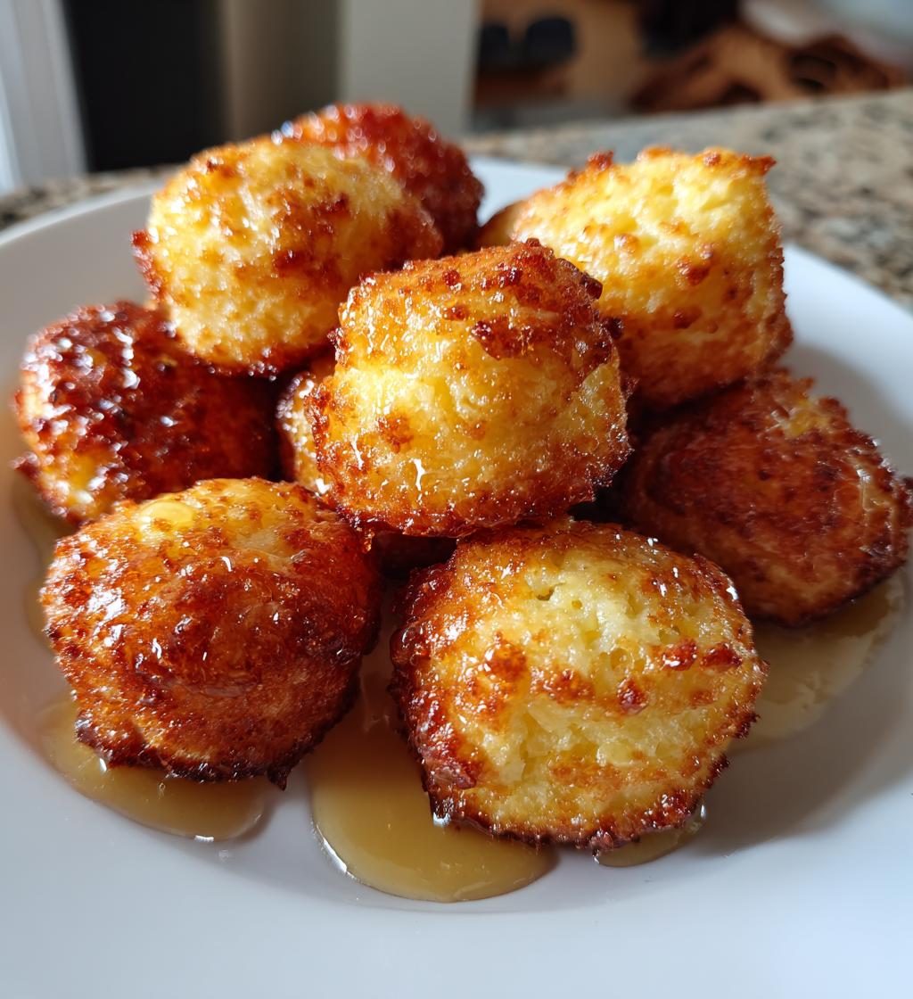 southern style honey butter cornbread poppers - detail 1