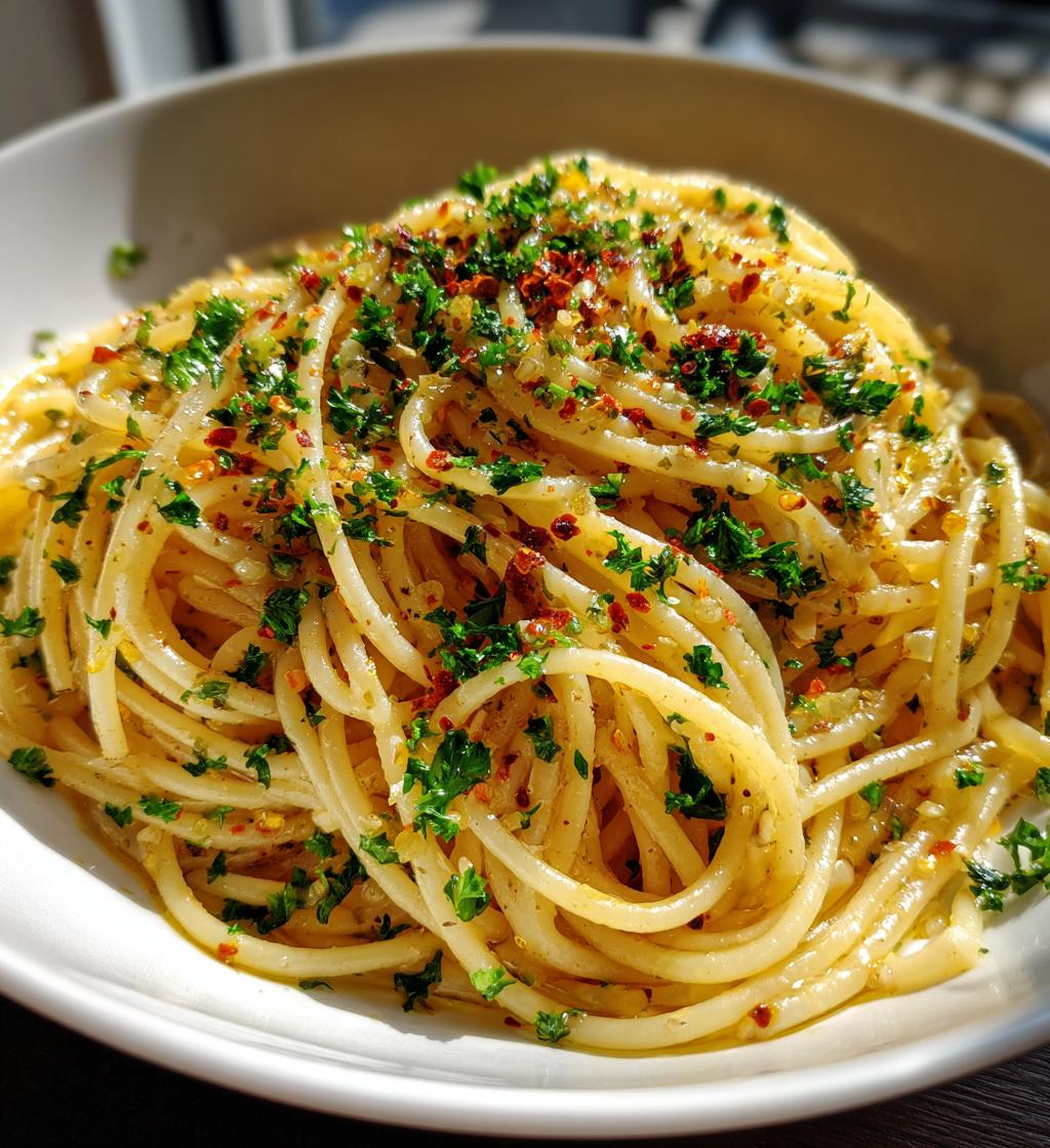 spaghetti aglio e olio recipe - detail 1