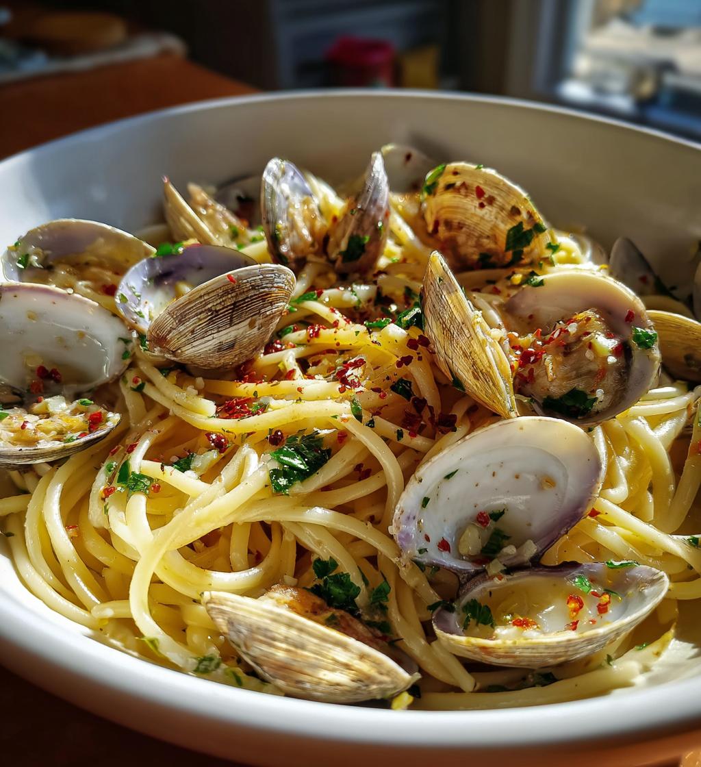 spaghetti with clams recipe