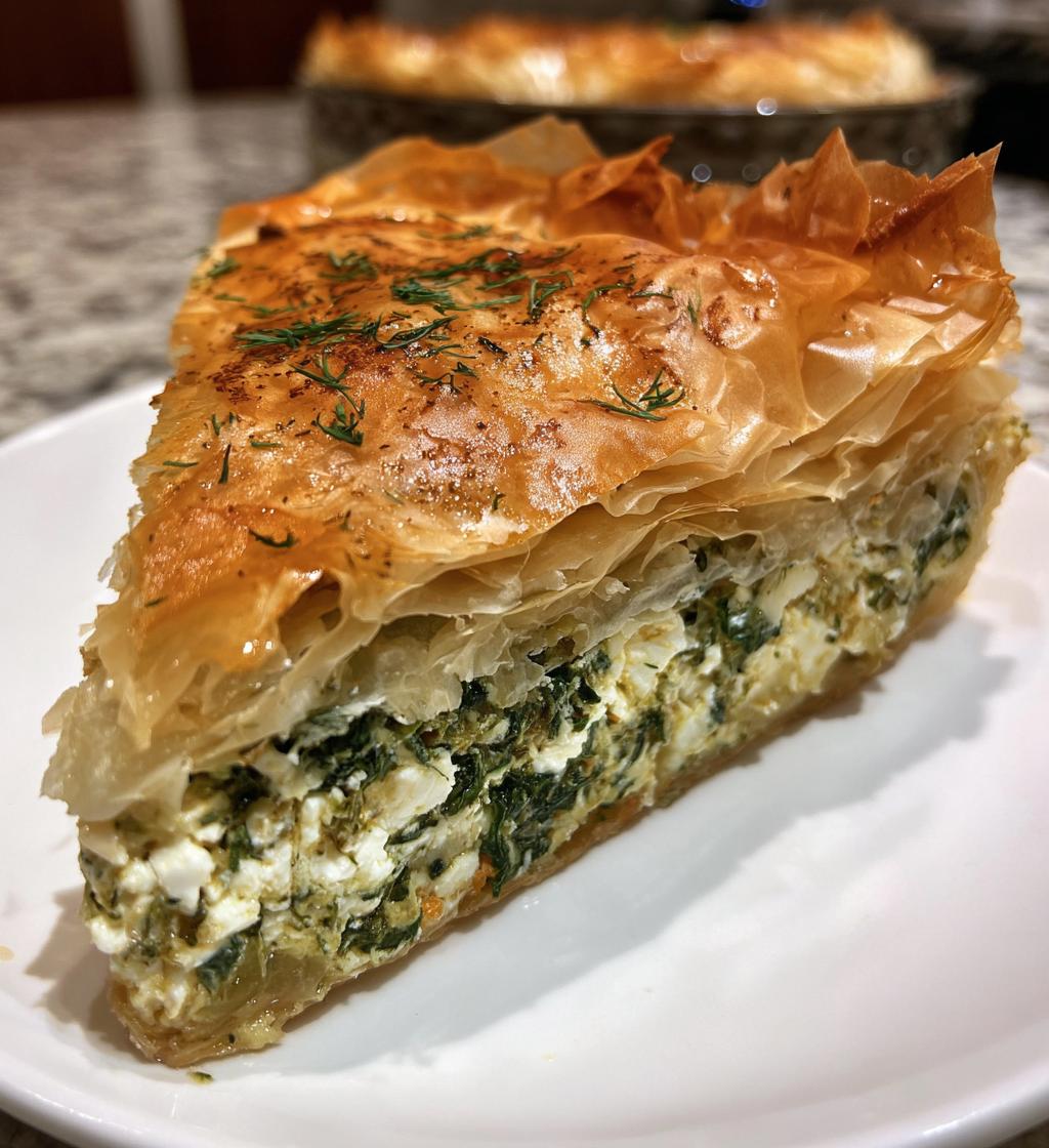 spanakopita recipe greek spinach pie - detail 1