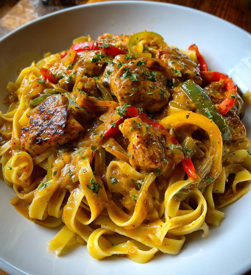 spicy cajun chicken fettuccine
