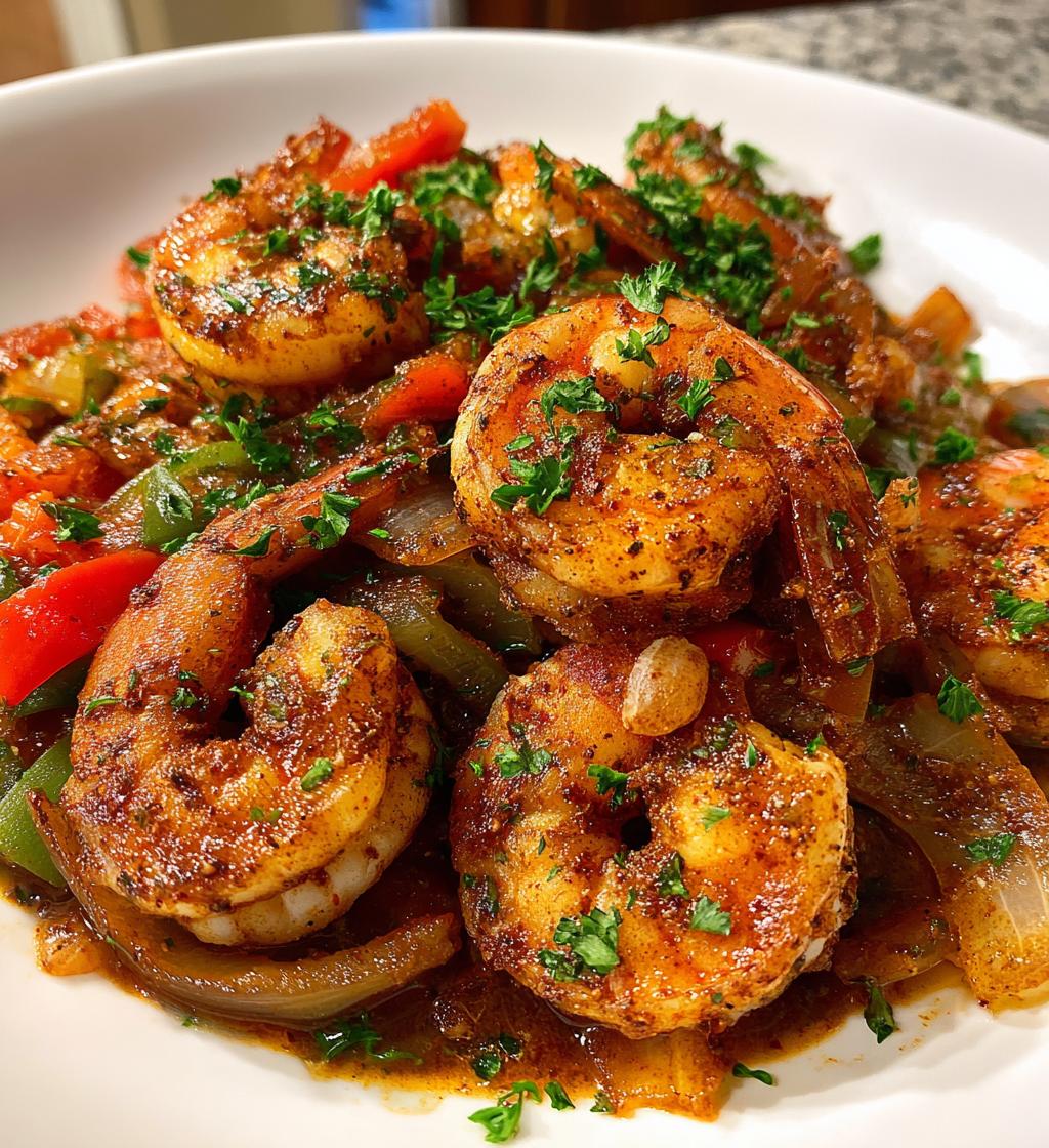spicy cajun shrimp skillet recipe - detail 1
