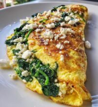 spinach and feta omelette recipe
