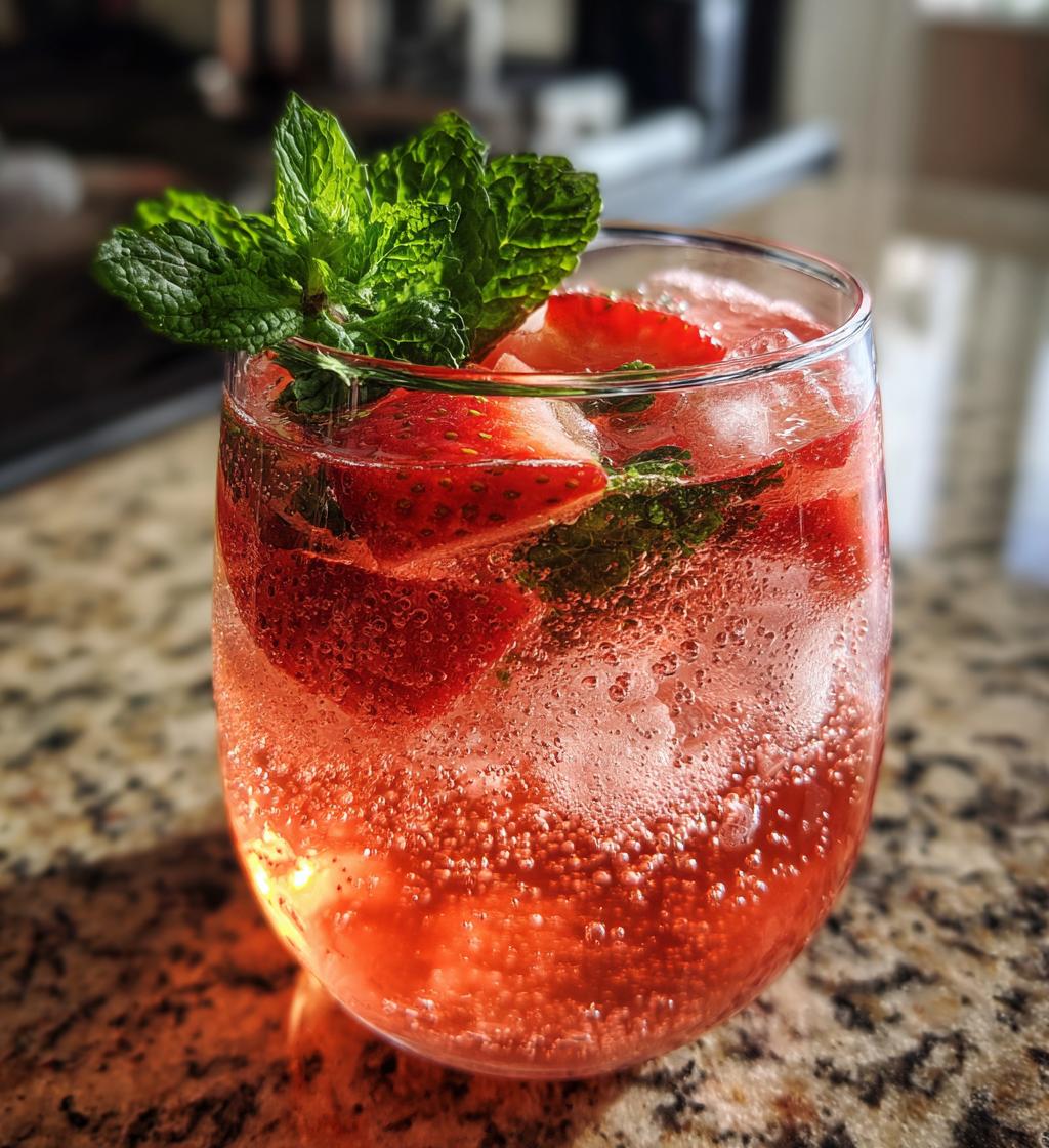 strawberry lemonade recipe refreshing summer drink - detail 1