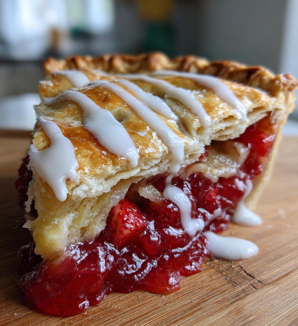 strawberry pop tart pie