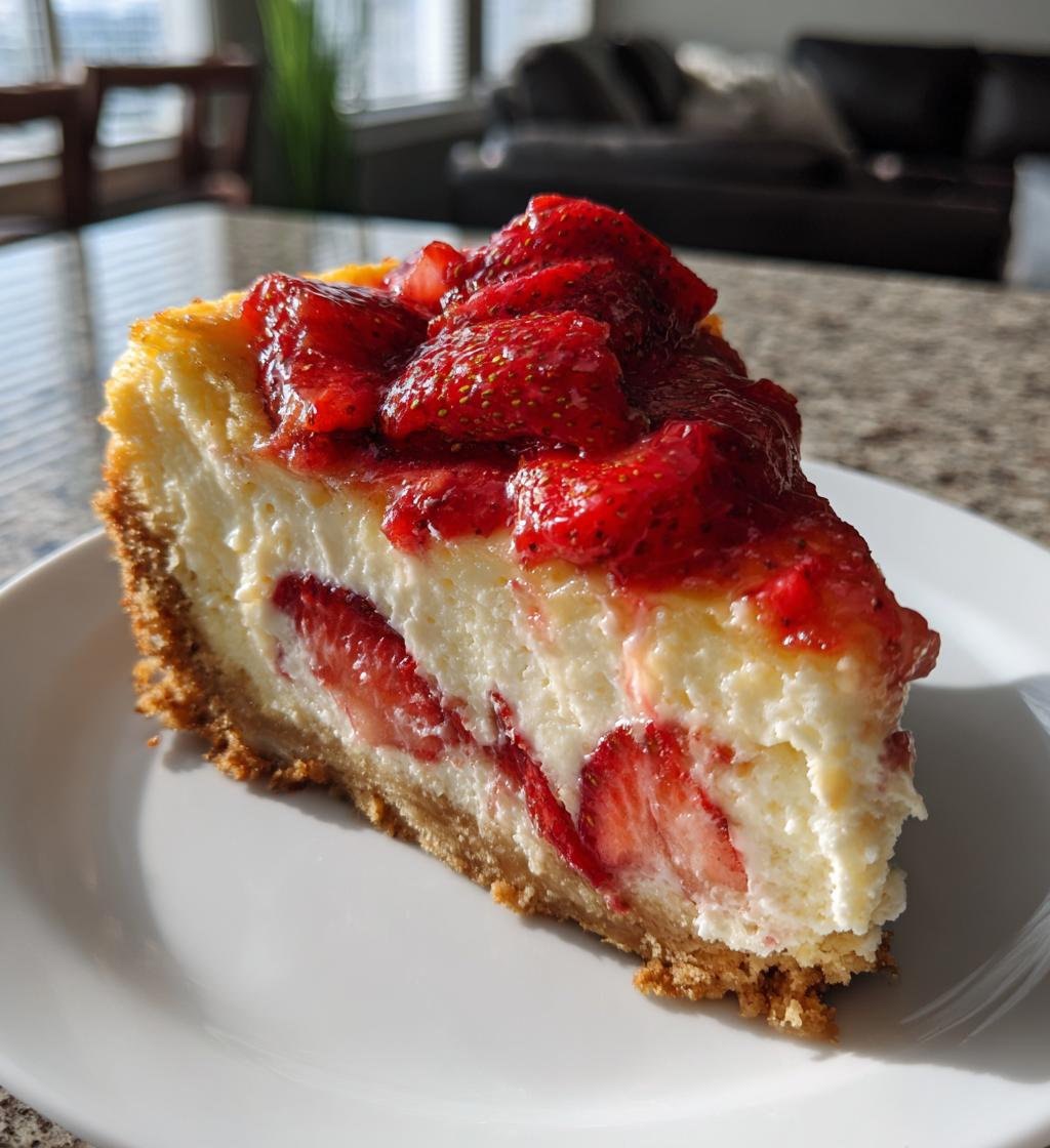 strawberry shortcake cheesecake recipe - detail 1