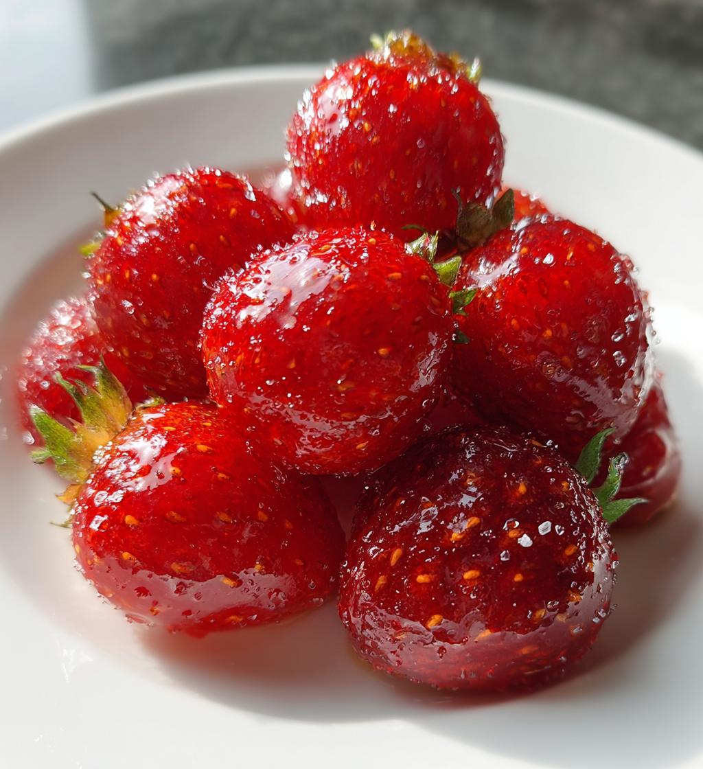 strawberry tanghulu - detail 1