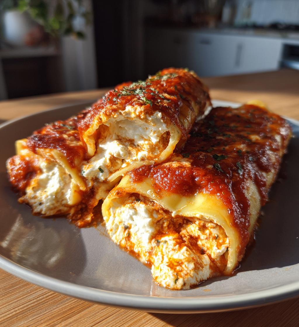 stuffed manicotti with marinara recipe