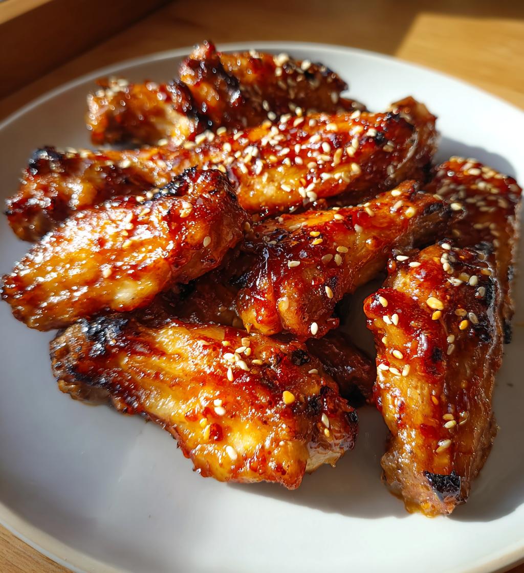 sweet and spicy chicken wings - detail 1