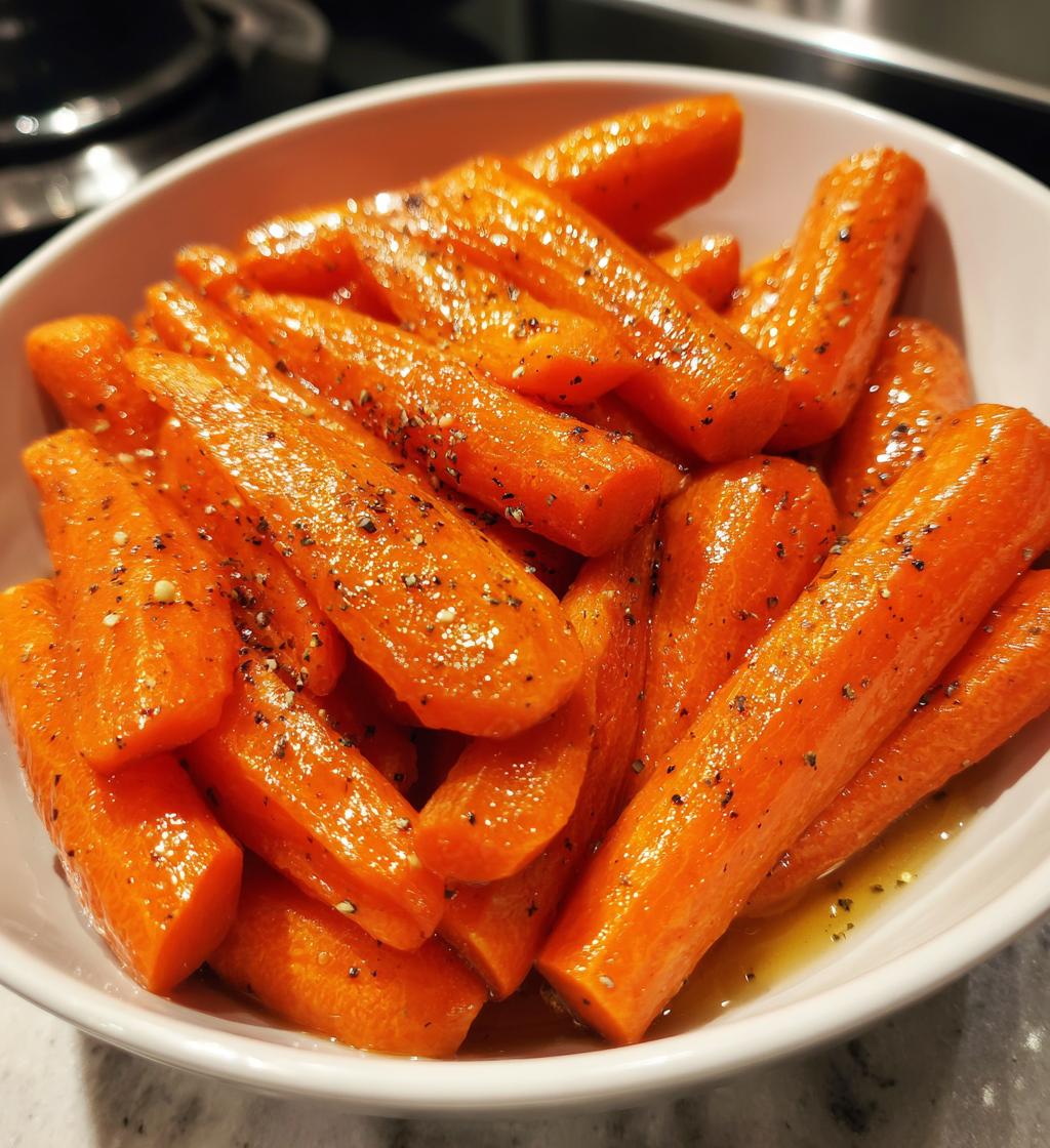 sweet honey glazed carrots