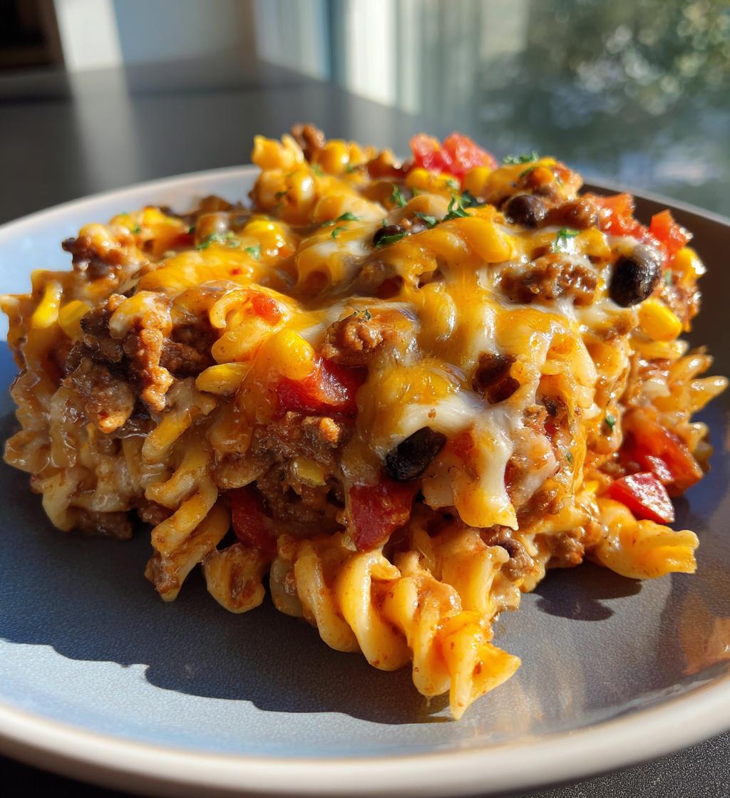 taco pasta casserole recipe - detail 1