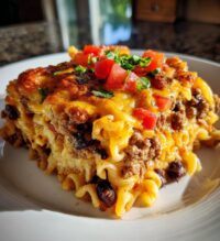 taco pasta casserole recipe