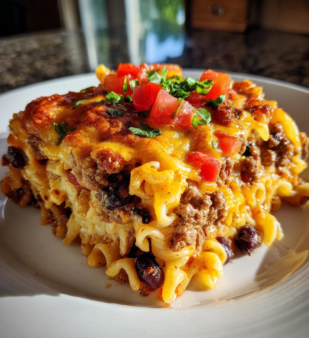 taco pasta casserole recipe