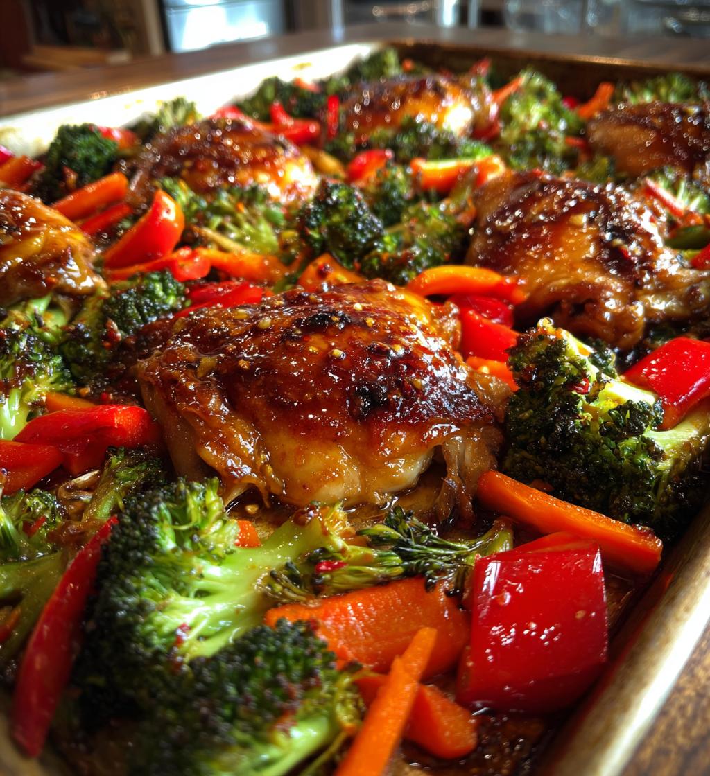teriyaki chicken sheet pan supper - detail 1