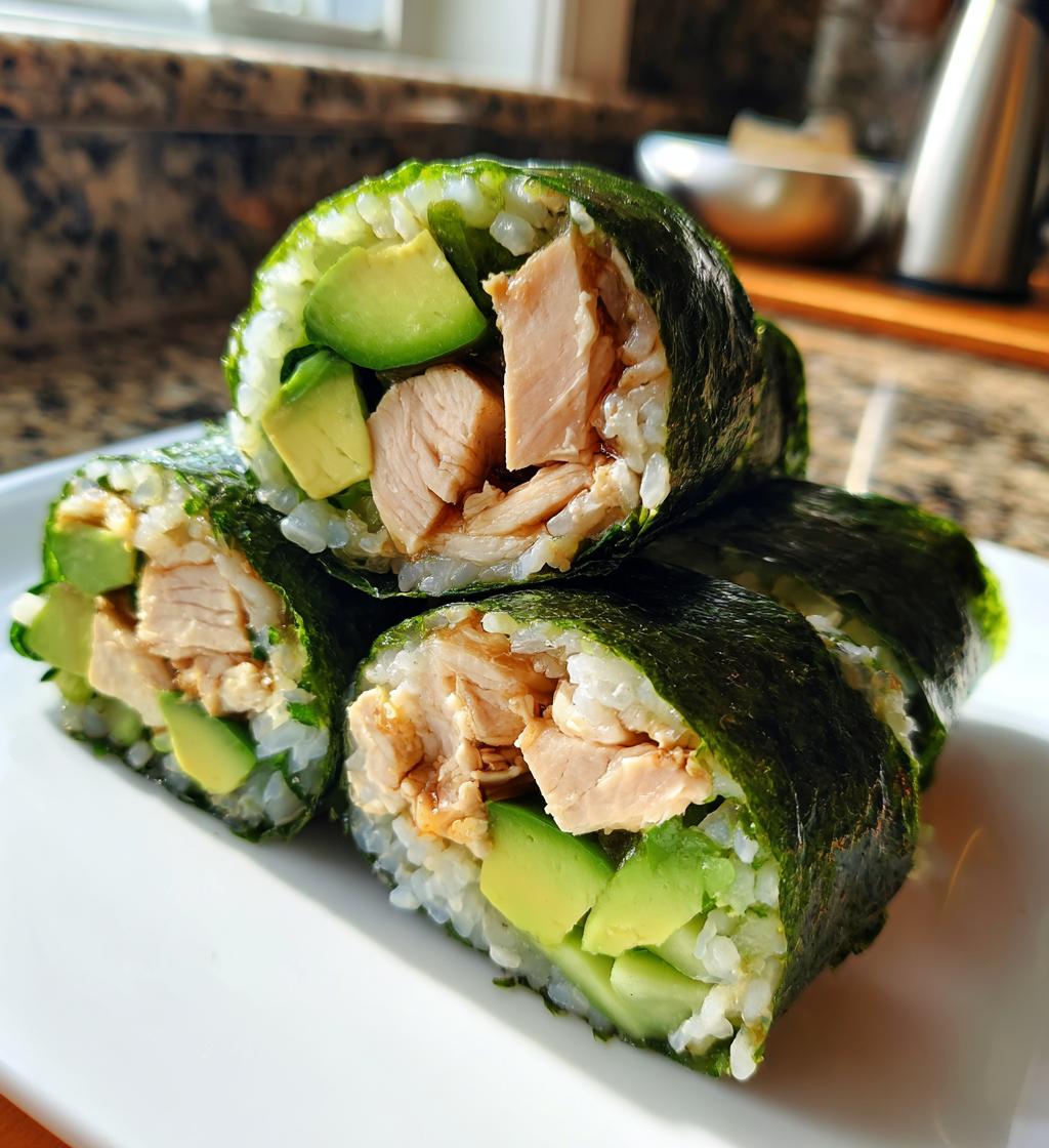 teriyaki chicken sushi rolls recipe - detail 1