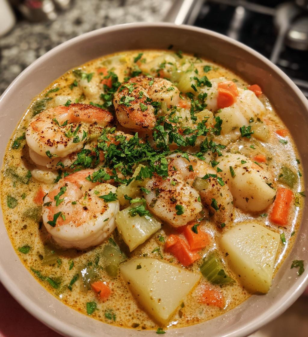 thick and creamy seafood chowder recipe - detail 1