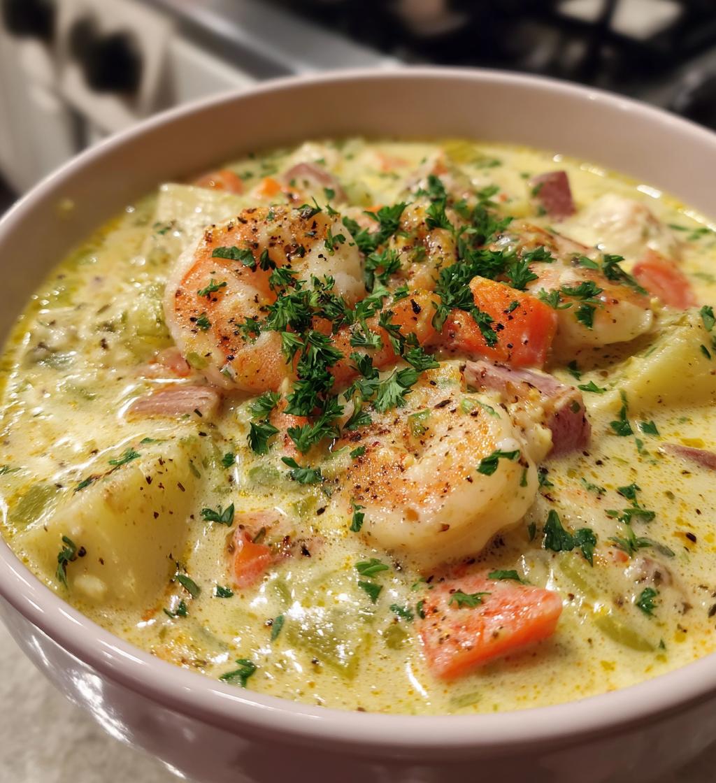 thick and creamy seafood chowder recipe