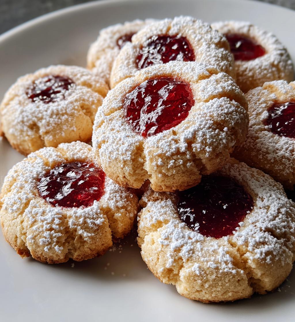 thumbprint cookies with jam recipe - detail 1