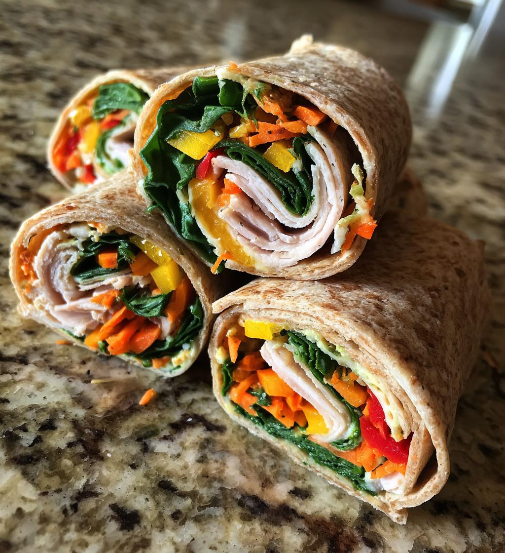 turkey roll ups recipe easy healthy lunch - detail 1