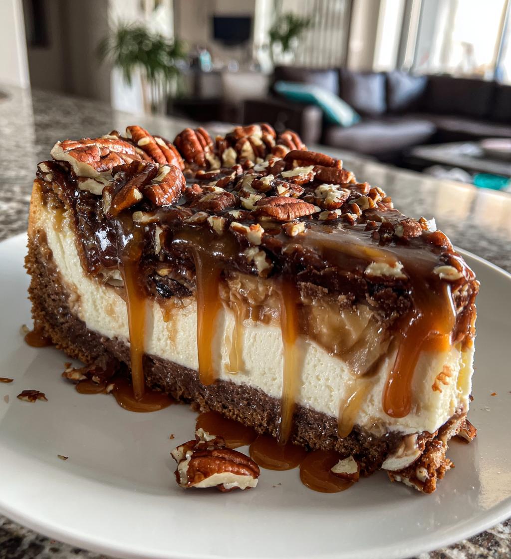 turtle cheesecake recipe - detail 1