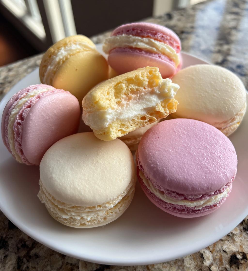 vanilla macarons - detail 1